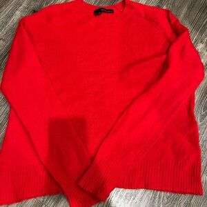360 Cashmere Fiery Red Knit
